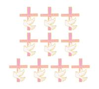 Bijou d'expression de foi moderne avec croix et oiseau en 5 couleurs élégantes, E, Comme décrit