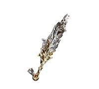 Bijou d'oreille à plumes vintage gothique en alliage sans percé foncé unisexe accessoire de mode pour tous les jours élégant bijoux d'oreille en plumes, Left ear, Comme décrit, Comme décrit.