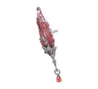 Bijou d'oreille à plumes vintage gothique en alliage sans percé, unisexe, accessoire de mode pour tous les jours élégant en forme de plume, Left ear, Comme décrit, Comme décrit.