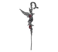 Bijou d'oreille en forme de corbeau au design unique - Accessoire de mode pour ceux qui embrassent les couleurs sombres et douces - Accessoire de festival de musique, Moyen, Comme décrit, Comme décrit
