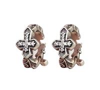 Bijou d'oreille masculin avec croix d'inspiration punk en alliage robuste portable pour les amateurs de streetwear rétro, M, Métal, Non