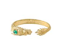 Bijou dragon mythique en laiton gravé avec pierres précieuses - Style traditionnel asiatique - Cadeau tendance pour un usage quotidien, One Size, Comme décrit