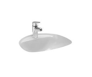 Bijou vasque à enc par-dessous meulée avec 1 trou ss tp 405x365x205 mm blanc - LAUFEN H8112200001111