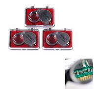 bijoutiers yeux optique verre Loupe Loupe Loupe lumière LED Mini Lupa en plastique poche lentille Loep Opvouwbaar