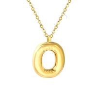 Bijoux 26 Bubble Letter Pendre Femme Collier en Acier Inoxydable Collier PVD Plaqué Lien Initial Colliers Colliers Bijoux Fashion Accessoires TRENDIES Accessoires CRÉATIVE pour Les Femmes ET Men