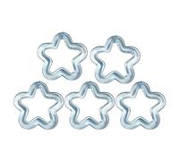 Bijoux 5pcs acrylique creux charmes de fleurs creux de boucles d'oreilles étoiles colorées