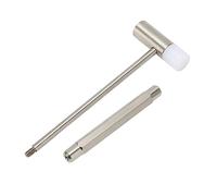 Bijoux à double face Hammer Double tête petit marteau en acier inoxydable ABS Plastique outil multifonctionnel pour la réparation de montres bricolage artisanat