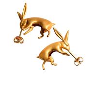 Bijoux à la mode en forme de lapin, boucles d ' oreilles, accessoires tendance, accessoire de déclaration pour vêtements décontractés ou formels, conies de vacances