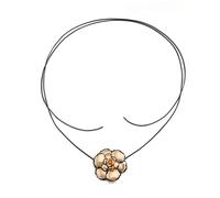 Bijoux accrocheurs en forme de fleur dimensionnelle 3D Boucles d ' oreilles/collier à tiges de fleurs exagérées Accessoire élégant Boucles d ' oreilles à grandes fleurs pour femmes