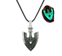 Bijoux Anime Jojos Bizarre Un Collier Lumineux Tueur de Tueur Reine flèche Flore dans Le Sombre Cosplay Pendentif en Alliage pour Les Fans