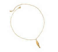 Bijoux avec pendentif poisson doré en acier inoxydable fait à la main - Accessoires pour femmes et filles - Bijoux polyvalents pour un usage quotidien, One Size, Comme décrit, Produit conforme à la