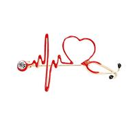 Bijoux avec signification amour croix rouge forme couleur alliage accessoires broche cadeau broche chaîne bijoux (G, taille unique)