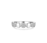 Bijoux Bague Alliance Femme Argent 925 4.2mm Zircone Cubique Petit Cercle Taille pour Sœur Élégant