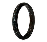 Bijoux Bagues Bijoux Anneau en Silicone à paillettes étroites de 2.7mm, pour Couples, accessoires à main, anneau pour hommes et femmes Nettoyeur Anneaux (Black, E)