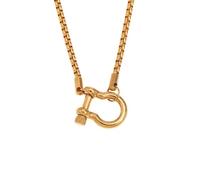 Bijoux Boucle pendente Collier carré de Perle nacrée en Acier Inoxydable plaqué pour Femmes Hommes joelry charnière ternissement Accessoires Tendances à la Mode