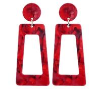 Femmes Argent Boucles D'Oreilles, Boucles D'Oreilles En Acrylique Léopard Boucles D'Oreilles Pour Femmes Grande Boucle D'Oreille Géométrique Longue Pendante Bijoux Brincos Cadeaux D'Anniversaire