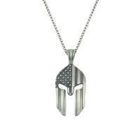 Bijoux Classique rétro 3D Grec Grec Spartan Collier Collier Masque de Chevalier héros Rock Punk Pendentif Accessoires de vélo de Bijoux joelry Mode Tendance créative pour Les Femmes et Les Hommes