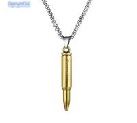 Bijoux Collier Hommes -Collier-pendentif balle en cuivre pour homme en alliage