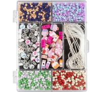 Bijoux Craft Mix, couleurs pastel, Candy Mix, 1 paquet