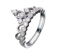 Bijoux Cuivre Creative Combinaison Irrégulière Rue Géométrique Bague Maison DIY Alt Stuff, 8, Cuivre/zircone, Pas de pierre précieuse