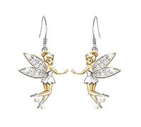 Bijoux d’Anges Fées Petits Elfes Danseurs en Argent et Cristal - Accessoires de Mode pour Banquet et Party Cadeaux