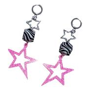 Bijoux d ' oreille élégants en forme d ' étoile, Texture en alliage, boucles d ' oreilles de fête, pendentif géométrique à la mode, accessoires pour fête et bijoux d ' oreille de mode quotidiens