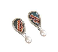 Bijoux d ' oreille en forme de perles d ' art, tenue confortable, | Artisanat en alliage, tenue confortable, convient amateurs de mode, pour les amateurs de modernité
