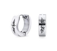 Bijoux Les Motards Petites Boucles D'Oreilles Ailes D'Ange Gardien Kpop Pour Hommes Ou Femmes Ados Acier Inoxydable Argenté