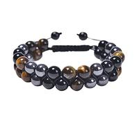Bijoux de charme 2023 Bracelet triple pour femmes pour hommes nouveau Cristal vert authentique Bracelet avec perles de cristal à la main noire Pierre naturelle pour bonne chance Bonheur Dbc321a
