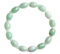 Bijoux de Charme de Perle Jade Barrel Natural Good Luck Bijoux de Perles Feng Shui pour Les Femmes Girls Nouvel an Cadeau