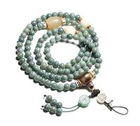 Bijoux de Charme Feng Shui Perlé Dragonne Dragonne Pierres Précieuses Naturelles Lanière Porte-clés Collier 8mm Perles De Cristal Chaîne De Téléphone Anti-Perdu Perles Charmes De Téléphone for Femmes