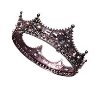 Bijoux de cheveux couronne diadèmes pour femmes cristal diadème couronne de mariée reine roi diadème mariage mariée bijoux de cheveux accessoires femmes hommes concours de bal casque (05)