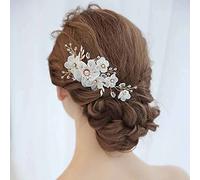 Bijoux de cheveux de mariage en or en forme de fleur, pinces et cheveux en cristal faits à la main, diadème de mariée pour femme, accessoires pour cheveux