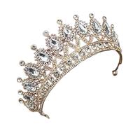 Bijoux de cheveux diadèmes de couronne pour femmes diadèmes et couronnes de roi diadème de mariée pour mariée femmes ornements de cheveux accessoires de bijoux de tête de mariage (diadème nouveau 4)