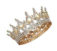 Bijoux de cheveux diadèmes de couronne pour femmes reine roi diadèmes et couronnes en cristal diadème de concours de mariée femmes hommes ornements de cheveux accessoires de bijoux de cheveux de