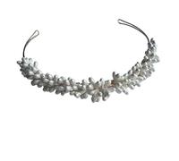 Bijoux de cheveux faits à la main en porcelaine avec strass et fleurs cristal, diadème mariée, couronne demoiselles d'honneur for femmes Pour FêTes, Mariage, Anniversaire(Color-03)