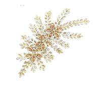 Bijoux de Cheveux Pour Femme,Accessoire Cheveux Ma DZ215 Pendentif Bling Chaîne Frontale Bijoux Diadème Coiffe De Mariée Cristal Mariage Coiffure Accessoires Cadeau(FS012-Champagne)
