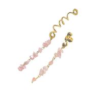 Bijoux De Cheveux Pour Femmes - Anneaux Dreadlock Vintage en Pierres Gemmes,Gemme En Pierre Naturelle Dreadlock,Femmes Filles Dame Mariage Bal Anniversaire Mariée Festival Maquillage Costumes