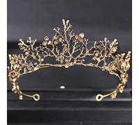 Bijoux de cheveux Tiaras de couronne pour femmes baroques vintage cristal couronne diadède ramification princesse papillon couronnes de bal et diadèmes accessoires de cheveux de mariage de mariage