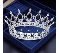 Bijoux de cheveux Tiaras de couronne pour femmes vintage Crystal Circle Bridal Diadem Royal King Wedding Crown Tiaras Bride Headress Crowns Couronnes Hair Bijoux By Gagalu (couleur: Couleur en or