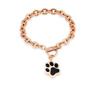 Bijoux de crémation d'impression de Patte de Chien pour Cendres d'urne commémorative pour Support de Cendres d'urne en Acier Inoxydable pour Animaux de Compagnie, 5,22 cm