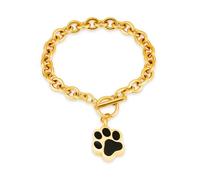 Bijoux de crémation d'impression de Patte de Chien pour Cendres d'urne commémorative pour Support de Cendres d'urne en Acier Inoxydable pour Animaux de Compagnie, 5,22 cm