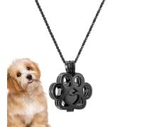 Bijoux de crémation pour animal de compagnie - Collier funéraire pour cendres - Pendentif en acier inoxydable | Porte-souvenir commémoratif animal bien-aimé pour afficher la perte de mémoire à la