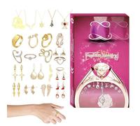 Bijoux de l'Avent Noël, 24 Jours De Anneaux Au - Calendrier Colliers, Pour Femmes Mamans Amoureux D'étudiants, Cadeau Fête Activité Familiale