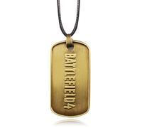 Bijoux de mode BF, badges de plaque militaire, badges de champ de bataille, colliers de cartes militaires, pendentifs, collier ancien en bronze et en étain pour hommes.