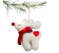 Bijoux de Noël en Feutre, décorations en Feutre de Noël, Petite Silhouette comme Un Cadeau de décorations d'arbres de No ël en -3 D remorque d'arbre de N oël, décoration de N oël Mignonne pour