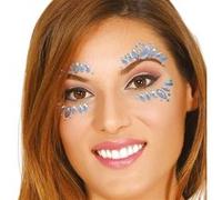 bijoux de peau adhésif visage argenté femme - guirca 15824 Gris G