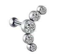 Bijoux de perçage d ' oreille en acier inoxydable résistant à la Boucle d ' oreille punk rock Bijoux de corps faits à la main pour un usage quotidien Corps en acier inoxydable