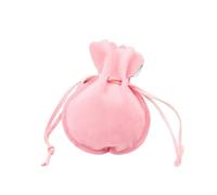 Bijoux de Sac Lot de 10 petits sachets ronds en velours 8 x 9,5 cm, 10 x 13 cm, for bonbons, breloques, bijoux, emballage, décoration de fête, mariage, cadeau(Pink,10x13cm)