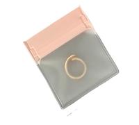 Bijoux de Sac Lot de 100 sachets roses givrés à fermeture éclair for bijoux, emballage transparent en plastique EVA for bagues, boucles d'oreilles, colliers et bracelets(7x8cm)